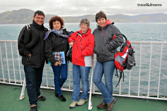 Amb uns amics de Calafell en el ferry cap a la illa sud de Nova Zelanda / With a friends from Calafell in the ferry to  the South Island, New Zealand
